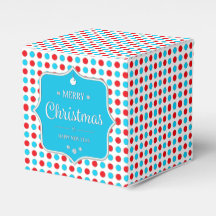 Christmas Red-Blue Polka Dots Fvor Box