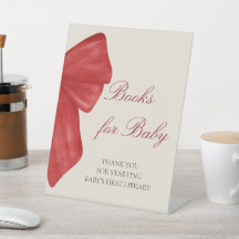 Christmas Red Bow Books for Baby Library Display