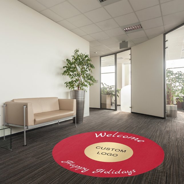 Christmas red business logo rug (Creator Uploaded)