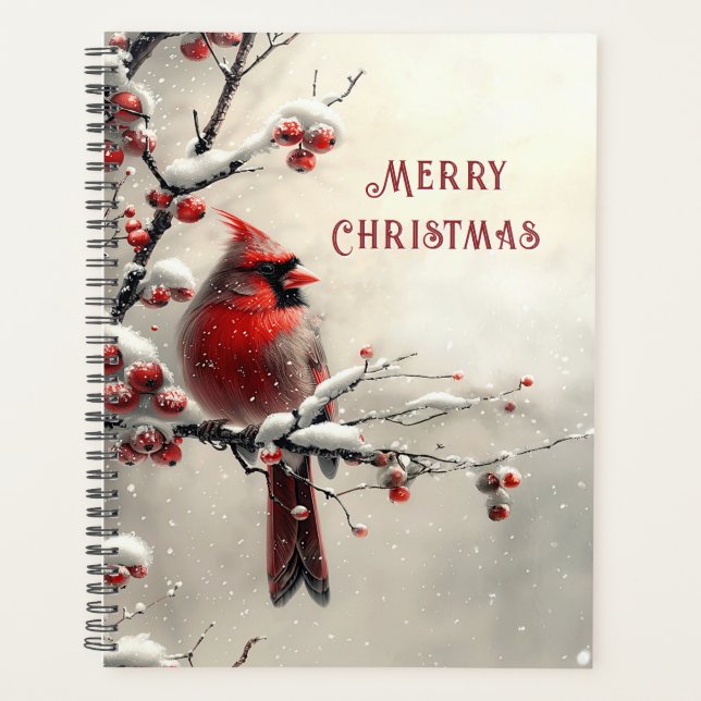 Christmas Red Cardinal Holiday Planner (Front)
