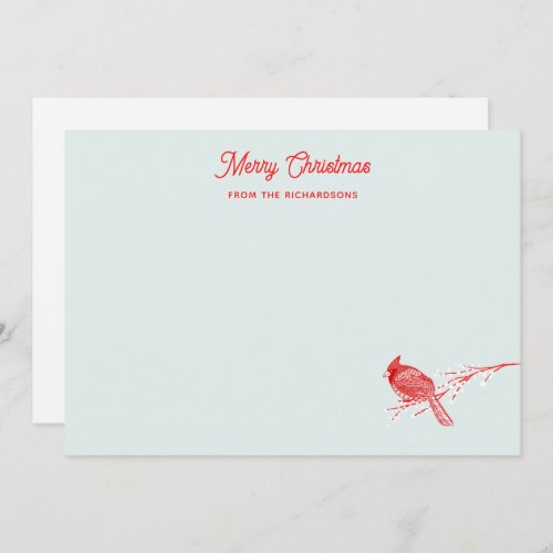 Christmas Red Cardinal Note Card