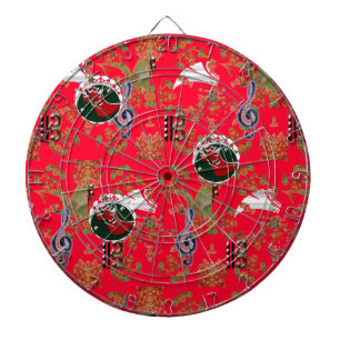 Christmas Red  Dart Board