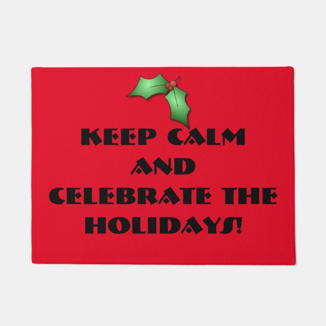 Christmas Red Doormat (Front)