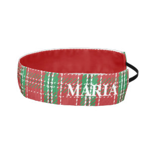 Christmas Red Festive Rustic Plaid Custom Country Athletic Headband