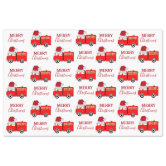 Red truck merry Christmas Tissue Paper