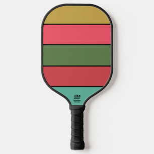Christmas Red Gold Green Color On Watercolor Paper Pickleball Paddle