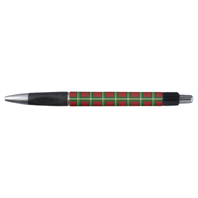 Christmas Red Green Big Checker Plaid  Pen (Front)
