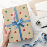 Kraft Polka Dot Wrapping Paper