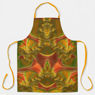 CHRISTMAS ~ Red Green Gold ~ Apron
