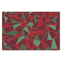 Green and Gold Christmas Pattern Tissue Paper | Zazzle