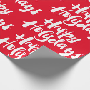 Christmas Red Happy Holidays Holy Days Religious Wrapping Paper