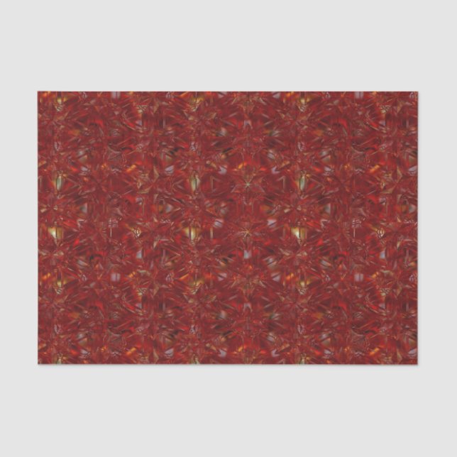 Christmas Red Luxury Holidays  Tissue Paper (Front)