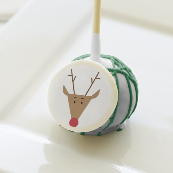 Christmas Red Nose Reindeer Holiday Party Cake Pops