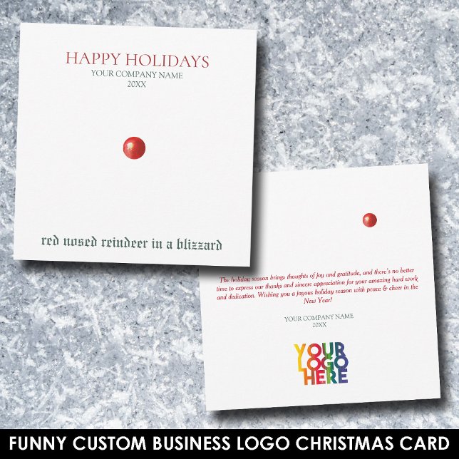 Christmas Red Nosed Reindeer Funny Business Logo (Christmas Red Nosed Reindeer Funny Business Logo)