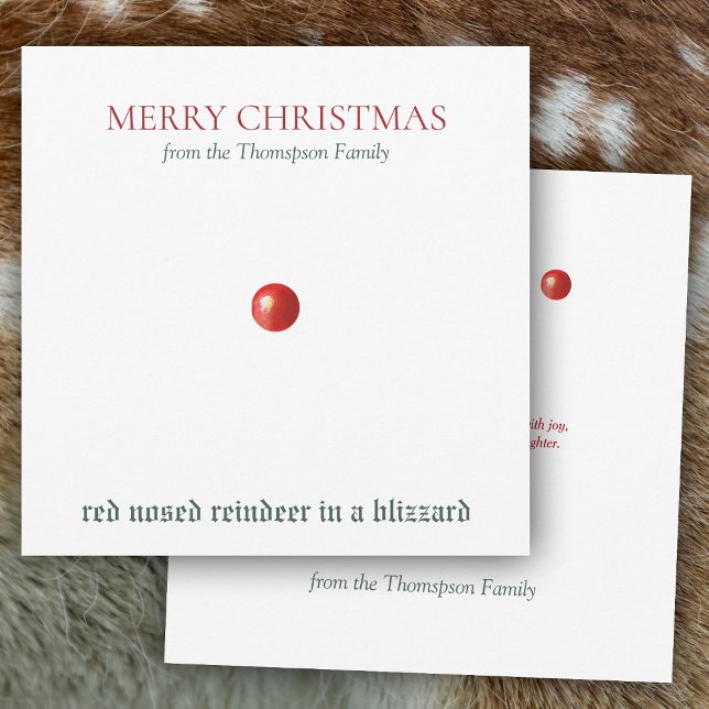 Christmas Red Nosed Reindeer Funny Humorous  (Christmas Red Nosed Reindeer Funny Humorous)