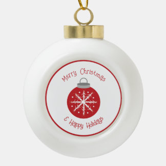 Christmas red ornament