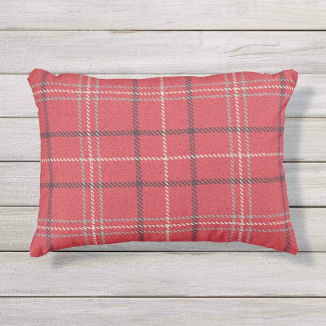 Christmas Red Outdoor Pillow (Front)
