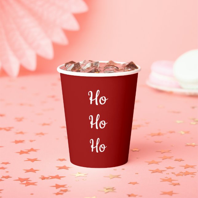 Christmas Red Paper Cups (Insitu)