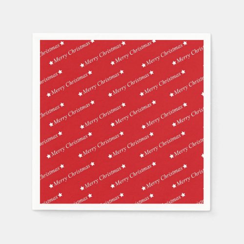 Christmas Red Paper Napkin