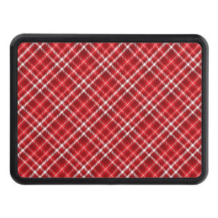 Christmas Red Plaid Pattern Design-62667 Hitch Cover