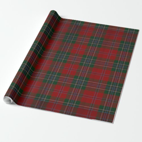 Christmas Red Plaid Wrapping Paper