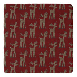 Christmas Red Reindeer Trivet