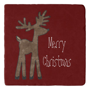 Christmas Red Reindeer Trivet