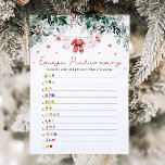Christmas Red Santa Baby Emoji Pictionary Game Invitation<br><div class="desc">ANSWERS: 1.MOM-TO-BE 2.MORNING SICKNESS 3.BABY SHOWER 4.BOY OR GIRL / GENDER REVEAL 5.EPIDURAL 6.TWIN 7.BUN IN THE OVEN 8.CRAVINGS 9.DUE DATE 10.DIAPER BAG 11. LABOR / BABY DELIVERY 12. BABY LOVE ... ... ... ... ... ... ... ... ... ... ... ... ... ... ... ... ... ... ... ......</div>