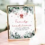 Christmas Red Santa Baby Family Traditions Game Poster<br><div class="desc">The Red Santa Gender Neutral Santa Baby Clothes Christmas Santa Baby Family Traditions Game is a warm and festive way to celebrate family heritage and holiday spirit at your baby shower! With delicate snowflakes, eucalyptus greenery, and adorable Santa-inspired baby clothes, this game invites guests to share their favorite family traditions,...</div>