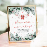 Christmas Red Santa Baby How Old Were They Sign<br><div class="desc">The Red Santa Gender Neutral Santa Baby Clothes Christmas Santa Baby How Old Were They Sign is a playful and festive addition to your holiday baby shower! With delicate snowflakes, eucalyptus greenery, and adorable Santa-inspired baby clothes, this sign invites guests to guess the ages of the parents-to-be in various childhood...</div>