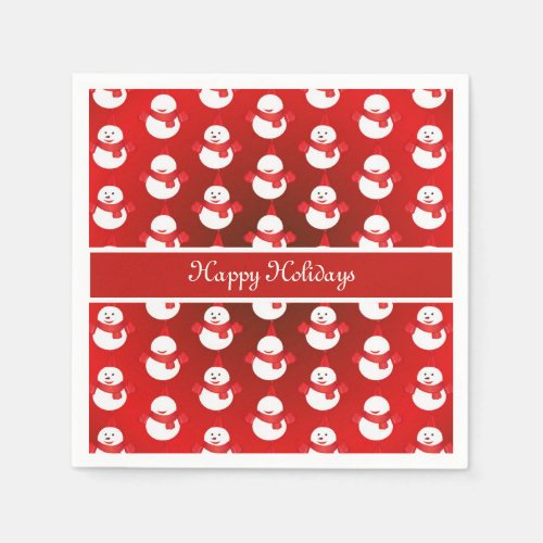 Christmas Red Santa Paper Napkin