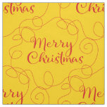CHRISTMAS red seamless pattern with LINES Fabric