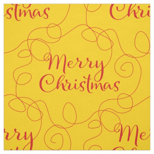 CHRISTMAS red seamless pattern with LINES Fabric