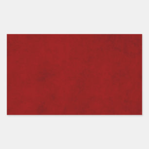Christmas Red Solid Holiday Color Background Trend Rectangular Sticker