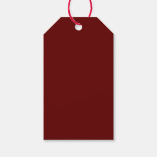 Christmas red, solid red, deep Red, plain Red Gift Tags