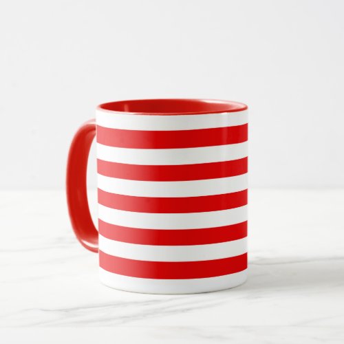 Christmas Red Striped Mug