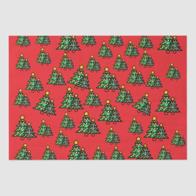 Christmas Red Tissue Paper (Front)