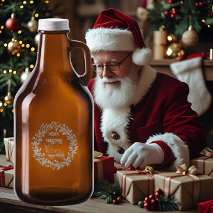 Christmas Red Truck Amber Growler 32oz