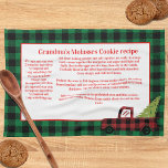 Christmas Red Truck Green Buffalo Plaid Recipe Kitchen Towel<br><div class="desc">Christmas Red Truck Green Buffalo Plaid Recipe kitchen towel.
Black & Green Buffalo Plaid. Red Truck Christmas Tree. Our Personalized products are great gifts for any reason.</div>