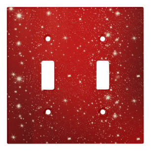 Christmas Red Twinkle Light Switch Cover