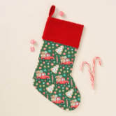 Gingerbread Man Stocking Santa Hat Button Pattern Adult Cloth Face