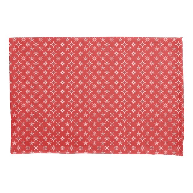 Christmas Red White Elegant Holidays Pillow Case (Front)