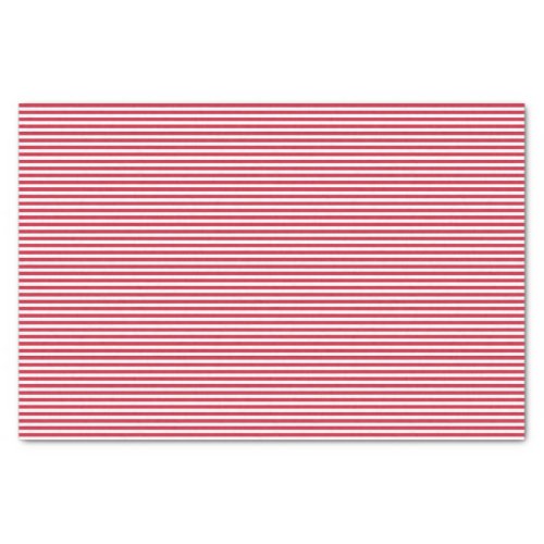 Christmas Red White Simple Stripes Tissue Paper