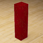 CHRISTMAS RED WITH GOLD CHAMPAGNE GLASSES WINE BOX<br><div class="desc">CHRISTMAS RED WITH GOLD CHAMPAGNE GLASSES</div>