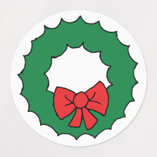 Christmas Reef Drawing Christmas Garland Clipart Labels
