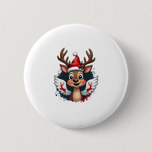 christmas Reindeer (1) Button