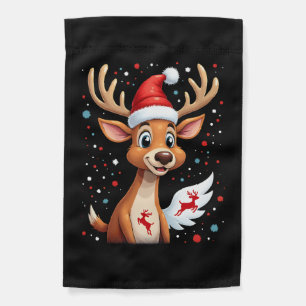 christmas Reindeer (1) Garden Flag