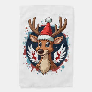 christmas Reindeer (2) Garden Flag