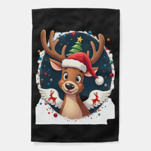 christmas Reindeer (2) Garden Flag
