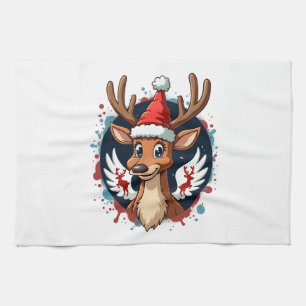 christmas Reindeer (2) Kitchen Towel